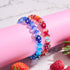 Red Strawberry Fields | .925 Sterling Silver | Firefly Glass Berry Bracelet